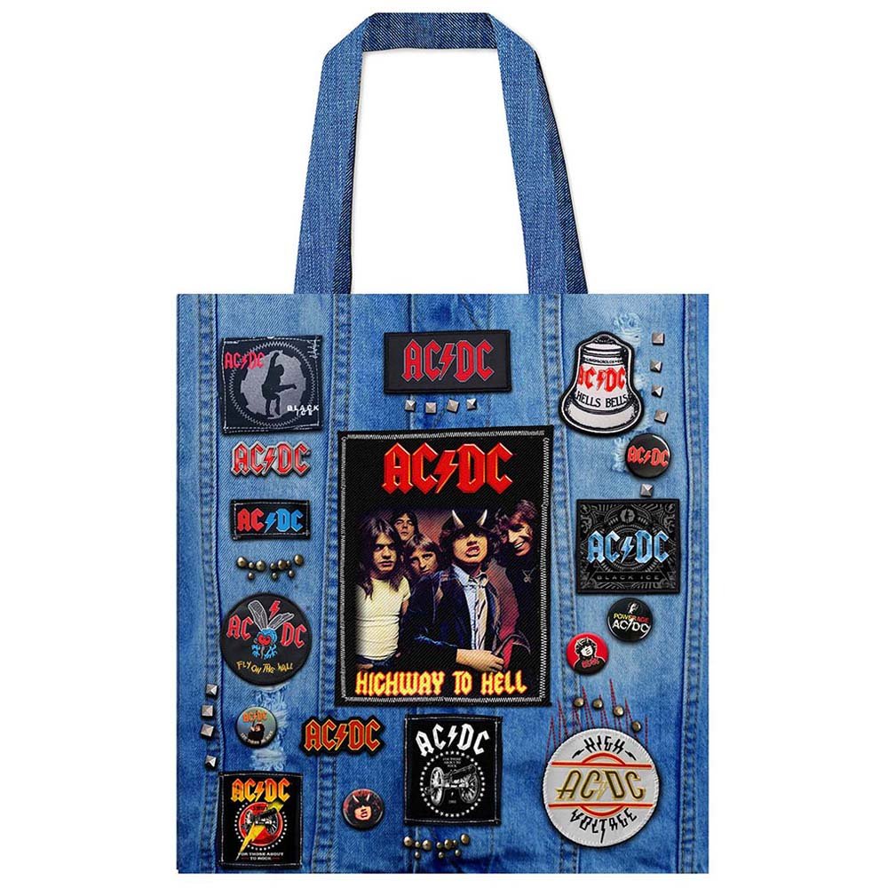 AC/DC エーシーディーシー (Back in Black 45周年 ) - Highway To Hell / Battle Bags / トートバッグ - PGS